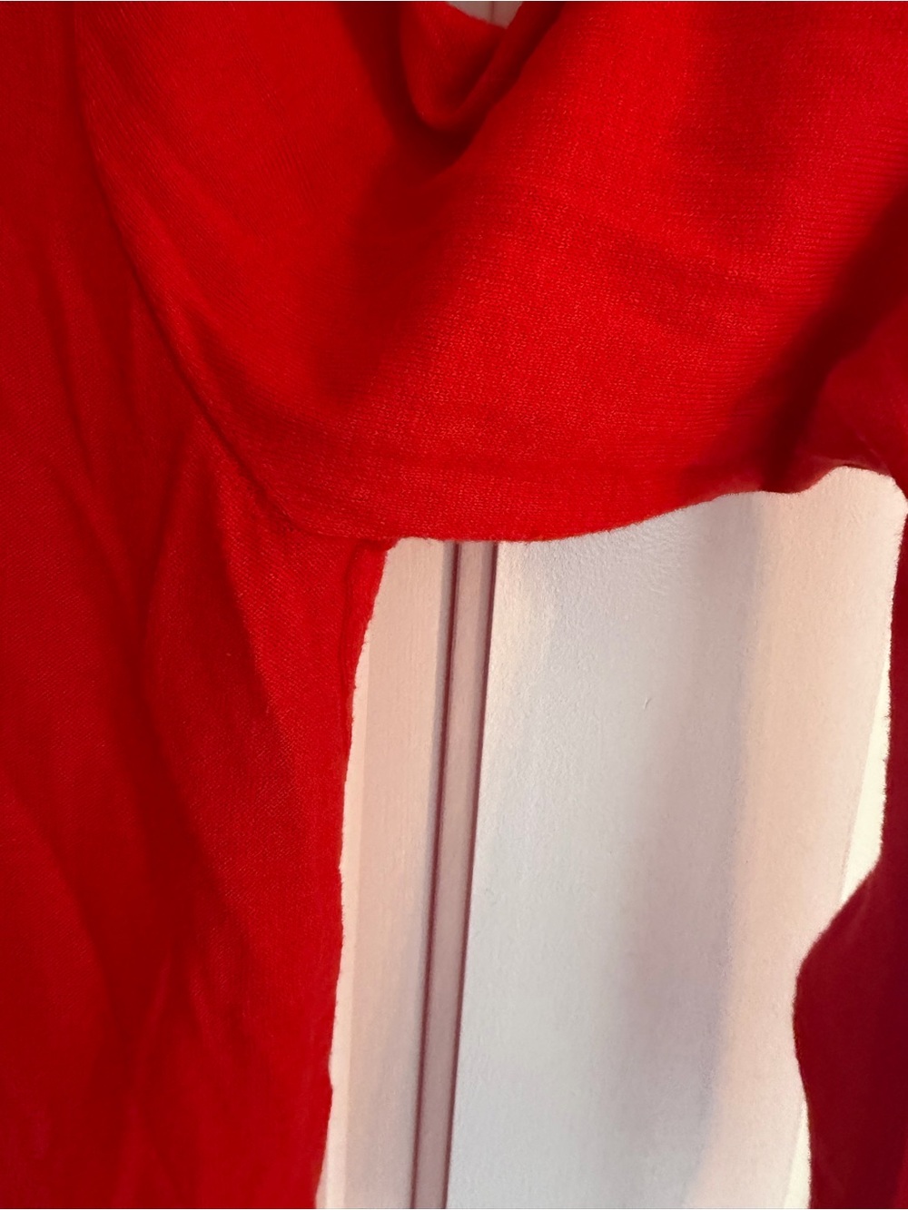 Cabi Cobblestone Cardigan Sweater Red Back Zip V-Neck Medium - Picture 5 of 8